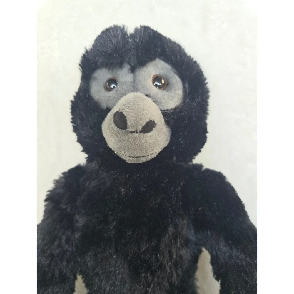 Wild Republic Black Gibbon Monkey Plush Long Arms Hanging Stuffed Animal 18in